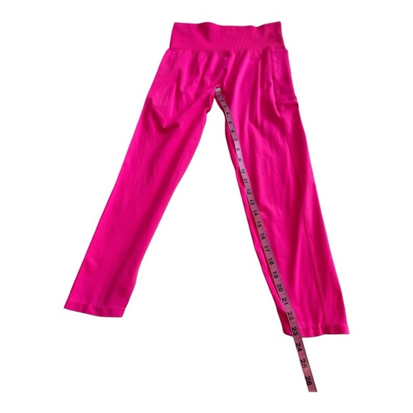 Victoria Secret PINK 'Cool & Comfy Leggings' - Neon Pink - Size Medium - Picture 9 of 11